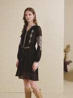 ISABELLA EMBROIDERED SHORT DRESS