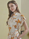 FLEUR PRINTED LONG DRESS