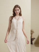 SCARLETTE EMBROIDERED SLIP DRESS